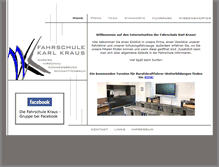 Tablet Screenshot of fahrschule-kraus.com